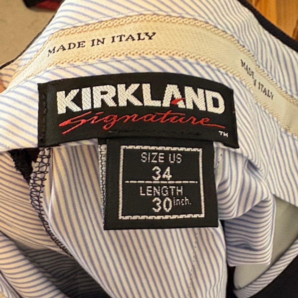 Kirkland Signature Men's Navy Dress Pants - Picture 5 of 6